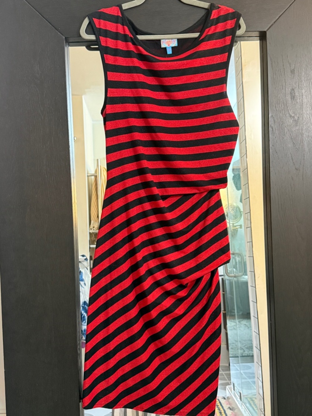Plenty by Tracy Reese Black & Red Striped Dress